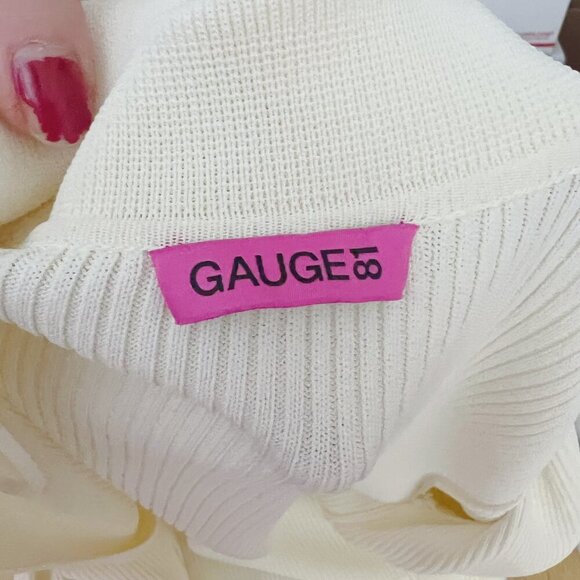 GAUGE81 Rubi Rib-Knit Dress in Ivory Maxi Dress Women's Size S - Picture 9 of 16